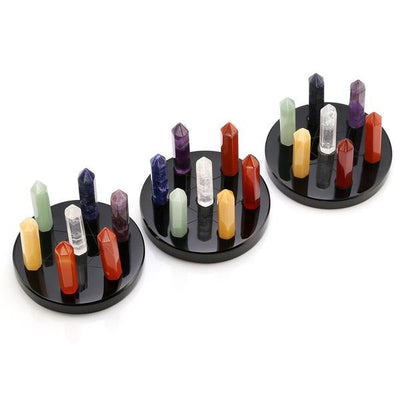 Baguettes hexagonales en cristal Reiki 7 chakras