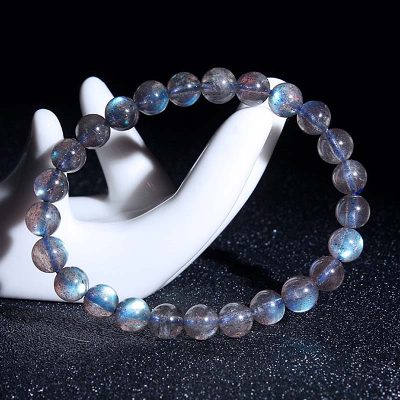 Bracelet de guérison en pierre de lune naturelle, perles de 6 mm pour le calme