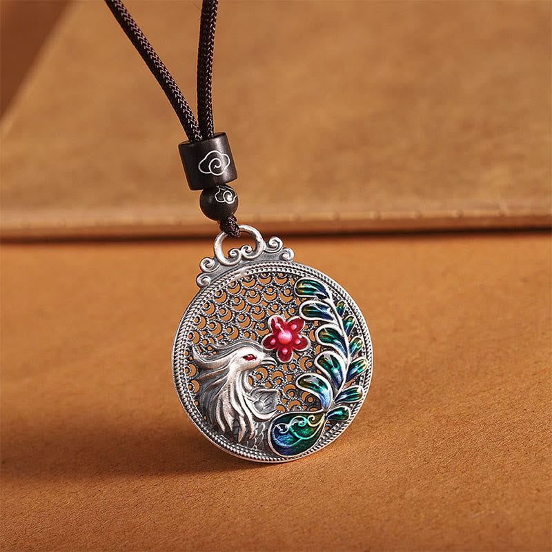 990 Sterling Silver Phoenix Necklace | Luck & Protection Charm