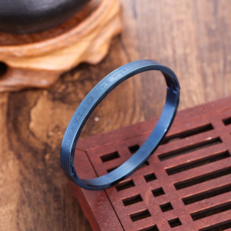 Bracelet unisexe en acier titane pour l'équilibre spirituel