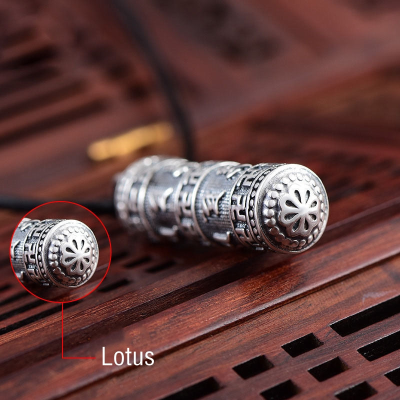 Collier en cuivre Om Mani Padme Hum pour la chance et la protection