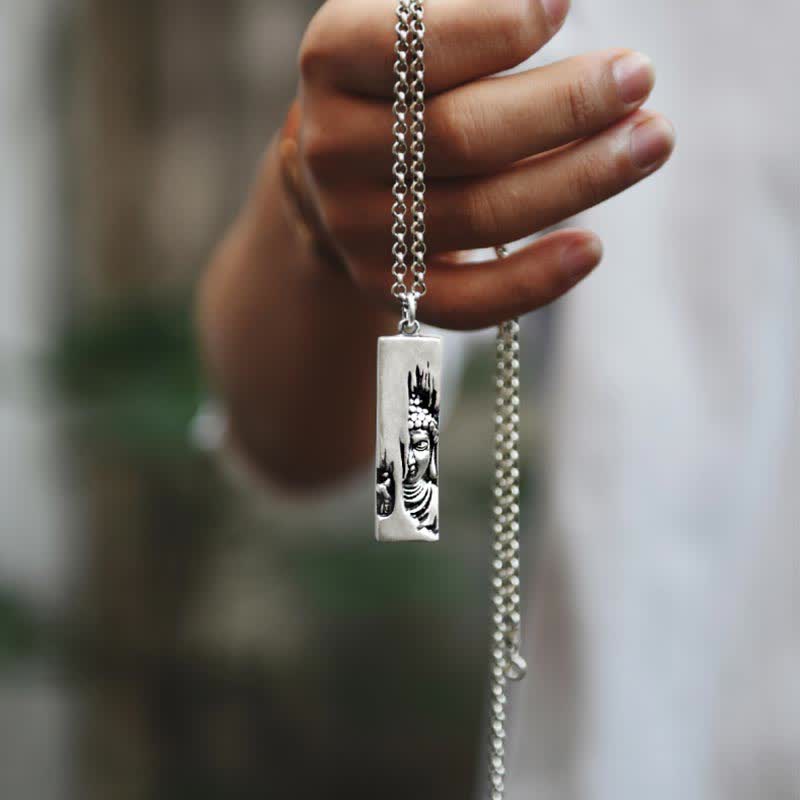 Collier en cuivre du Bouddha Tathagata | Amulette de protection