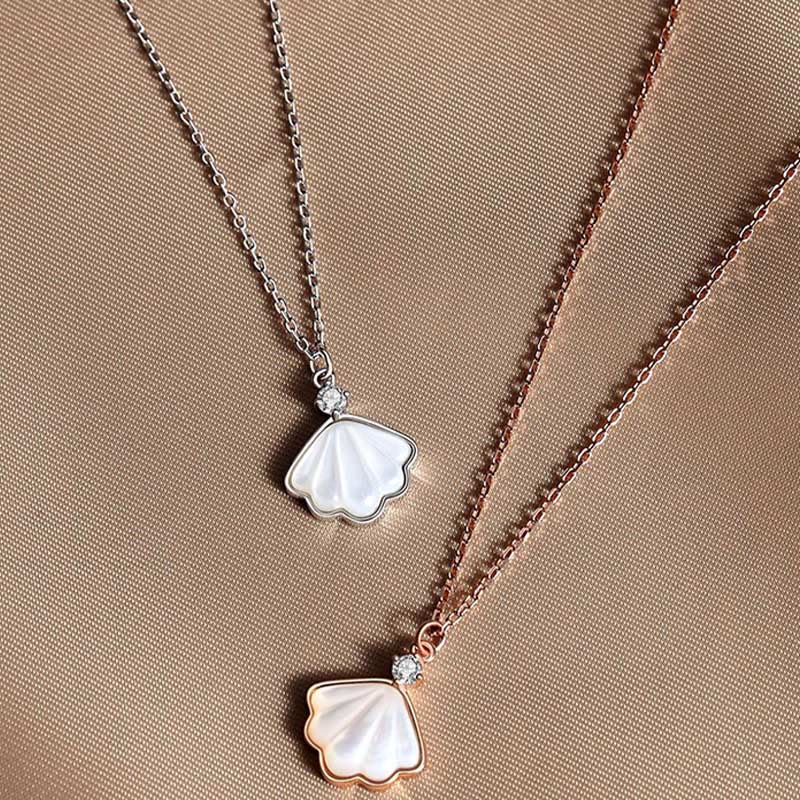 Ensemble de bijoux spirituels en argent sterling 925 avec pierre Tridacna