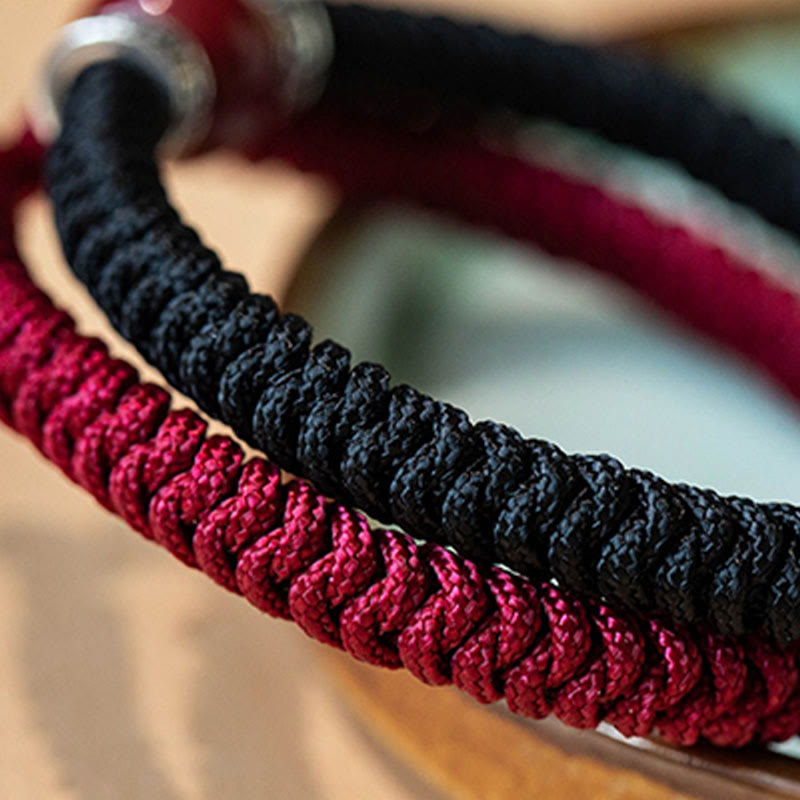 Bracelet cinabre pour homme, perles de 12 mm | Argent sterling Calme