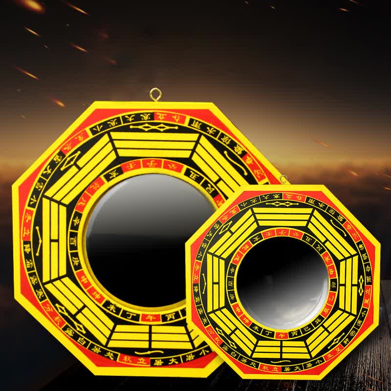 Miroir Feng Shui Bagua de 8 pouces pour l'harmonie et l'équilibre