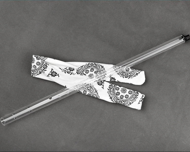 Flûte Xiao en acrylique à 8 trous avec clé en sol pour débutants