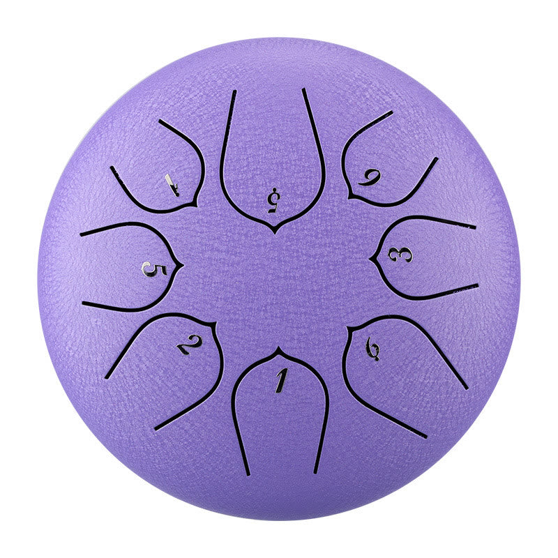 Kit de percussion à langue en acier à 8 notes pour la méditation et la guérison sonore