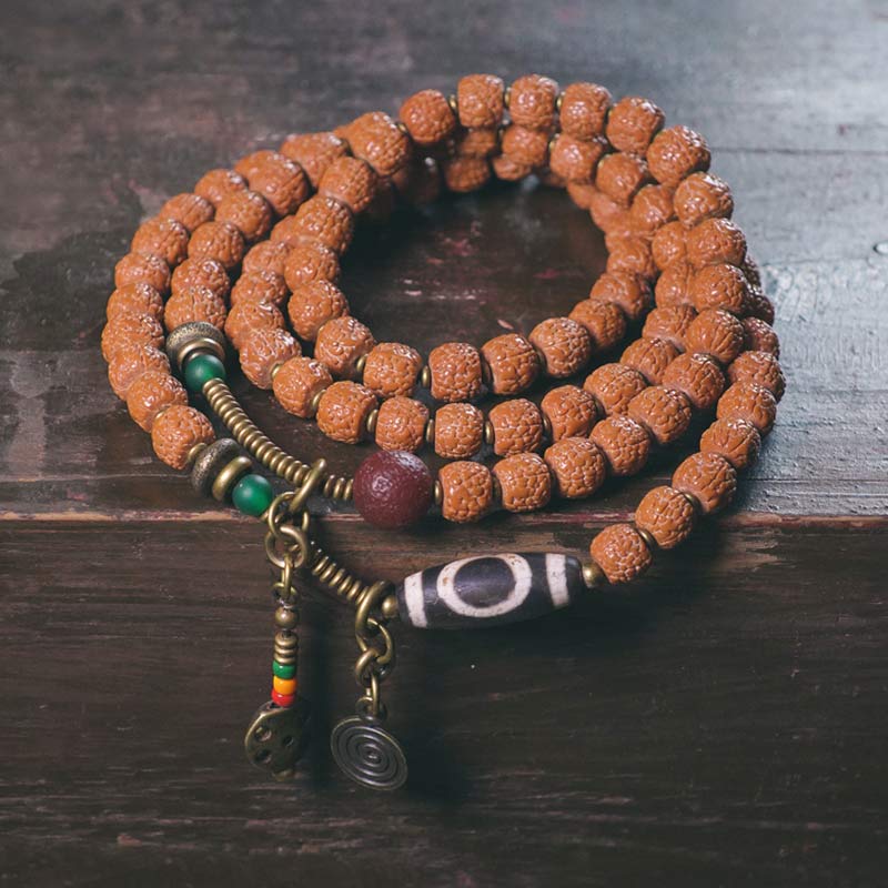 108 Bodhi Seed Mala Bracelet for Luck & Protection Unisex