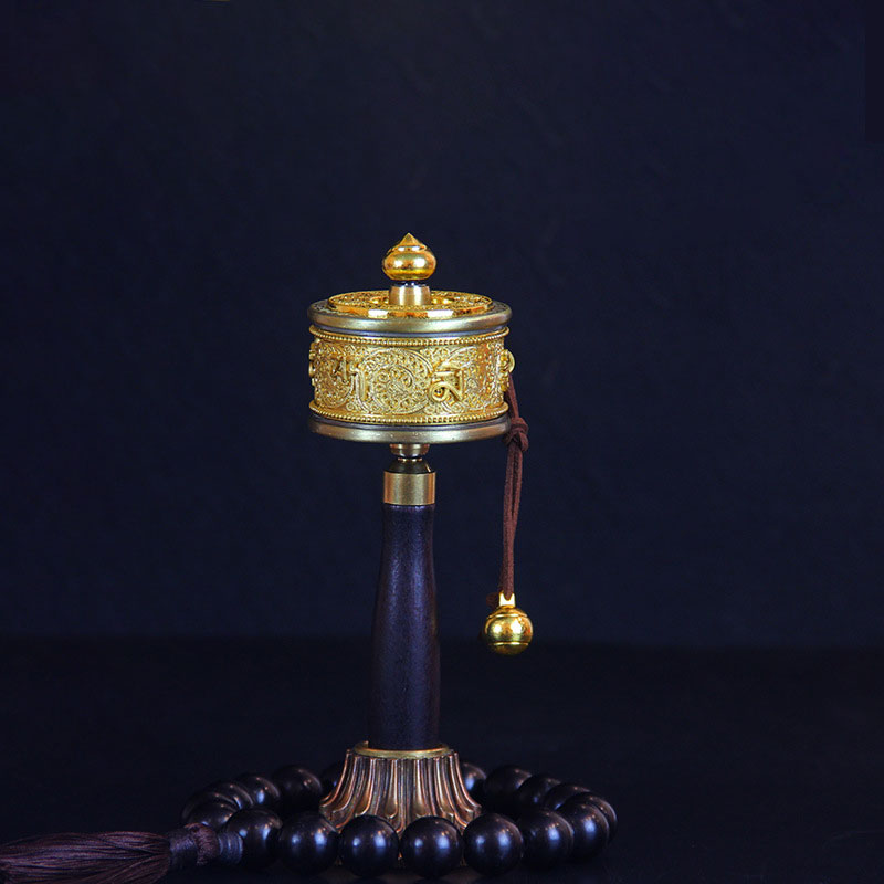 Copper Tibetan Prayer Wheel | Om Mani Padme Hum Symbol