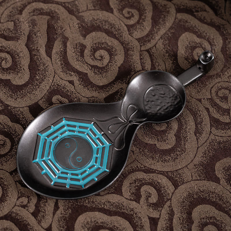 Brûleur d'encens Yin Yang Bagua en cuivre, décoration 13.8cm