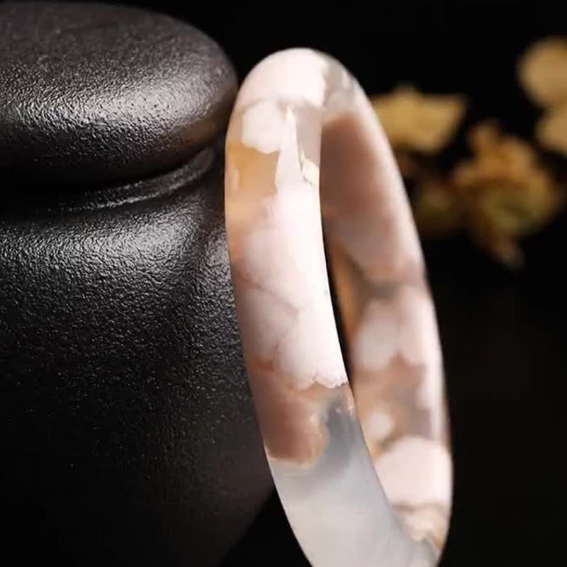 Bracelet de paix en agate Sakura naturelle 55 mm