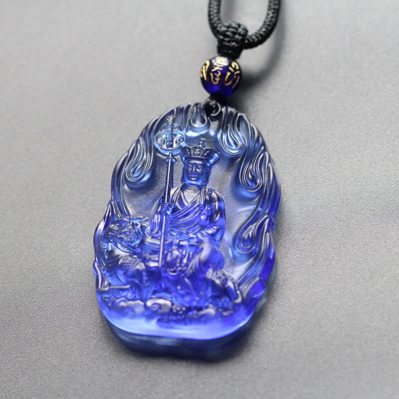 Collier Bouddha de la Sérénité en Cristal Ksitigarbha Liuli