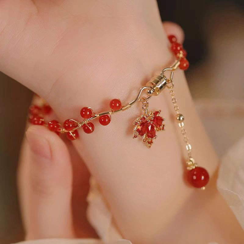 Bracelet porte-bonheur spirituel en cuivre pour l'équilibre et la richesse