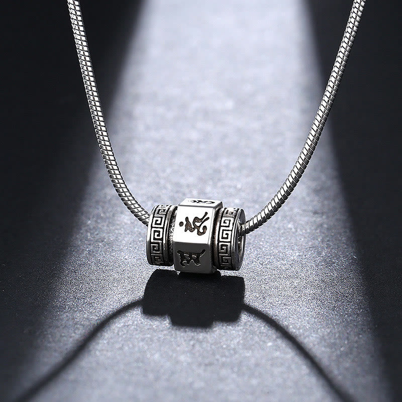 Collier en cuivre Om Mani Padme Hum | Pendentif tibétain de la paix