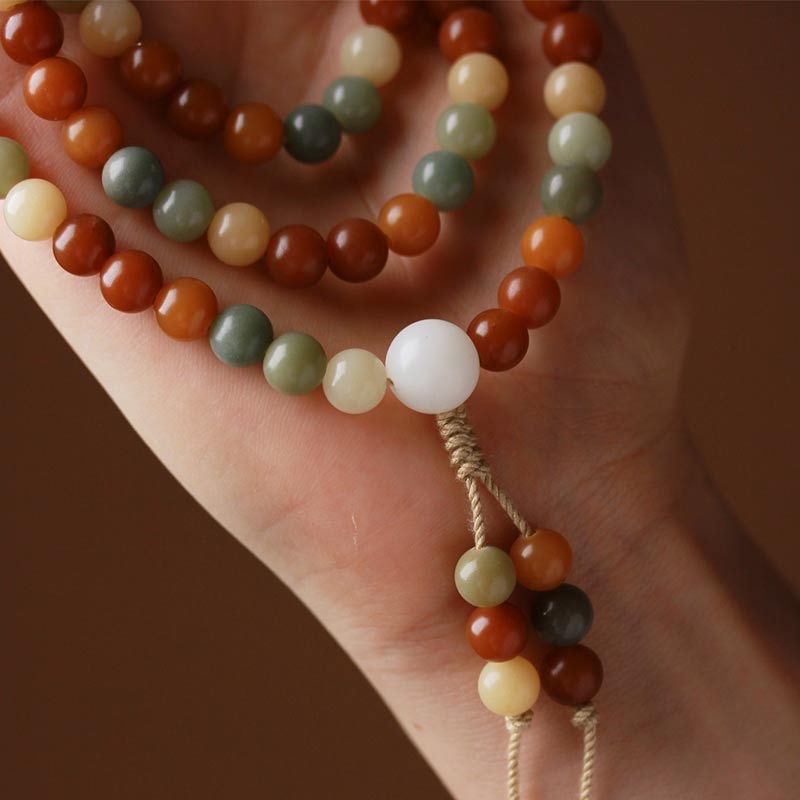 Bracelet Mala Harmonie Sagesse Graine Bodhi 8 mm