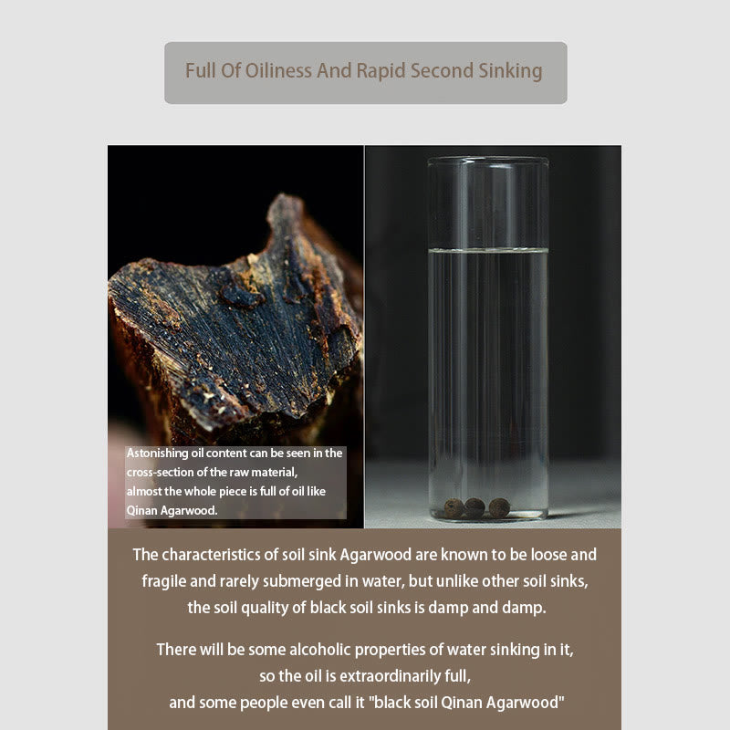 Bracelet Mala en bois d'agar de 8 mm pour la protection et l'équilibre