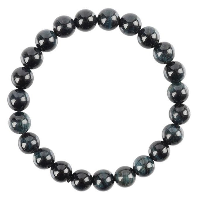 Bracelet de protection en œil de tigre bleu 8 mm