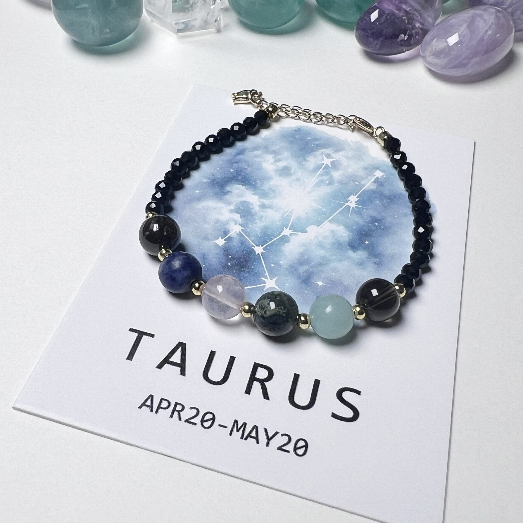 8mm Chinese Zodiac Constellation Crystal Healing Bracelet