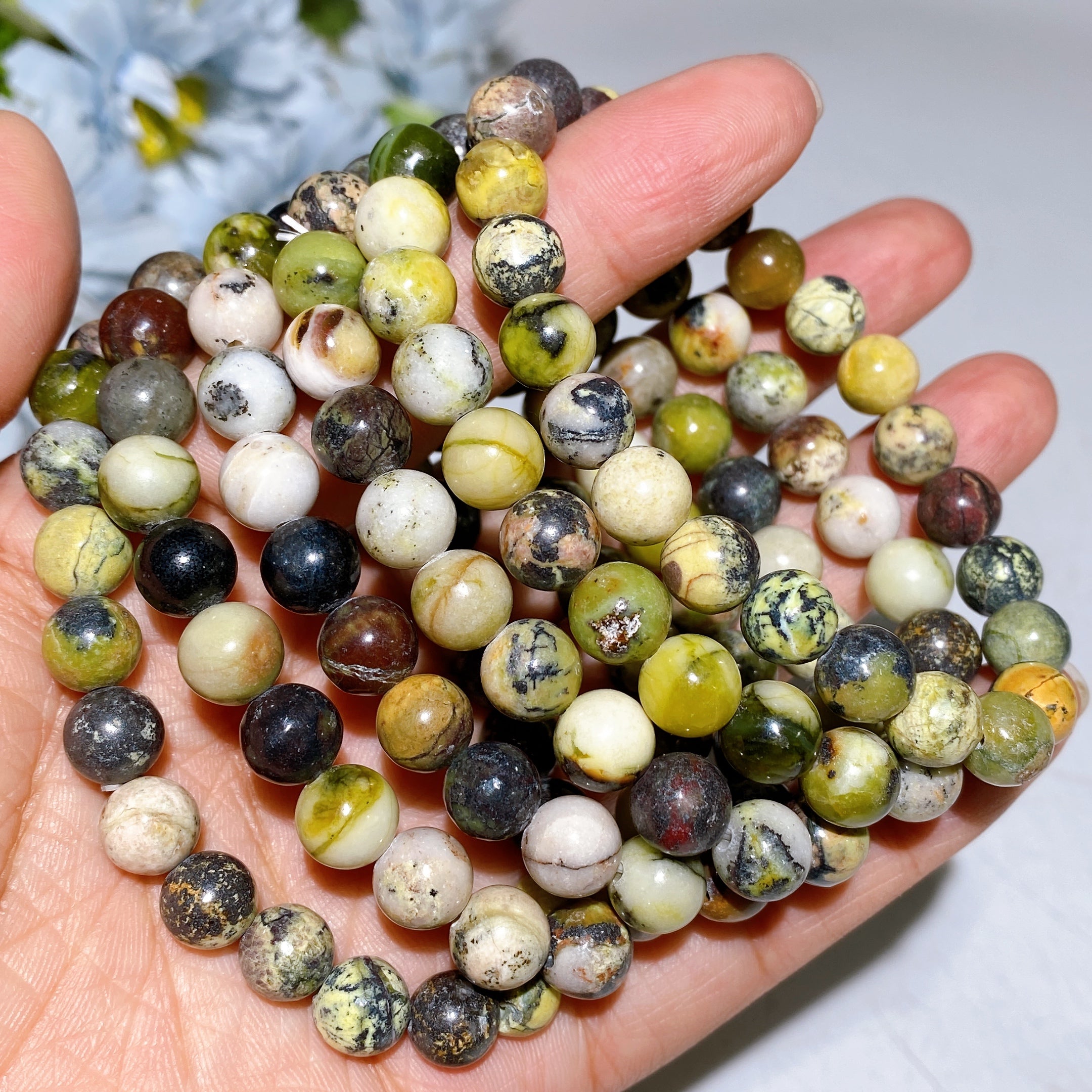 8mm Crystal Healing Bracelet for Spiritual Protection