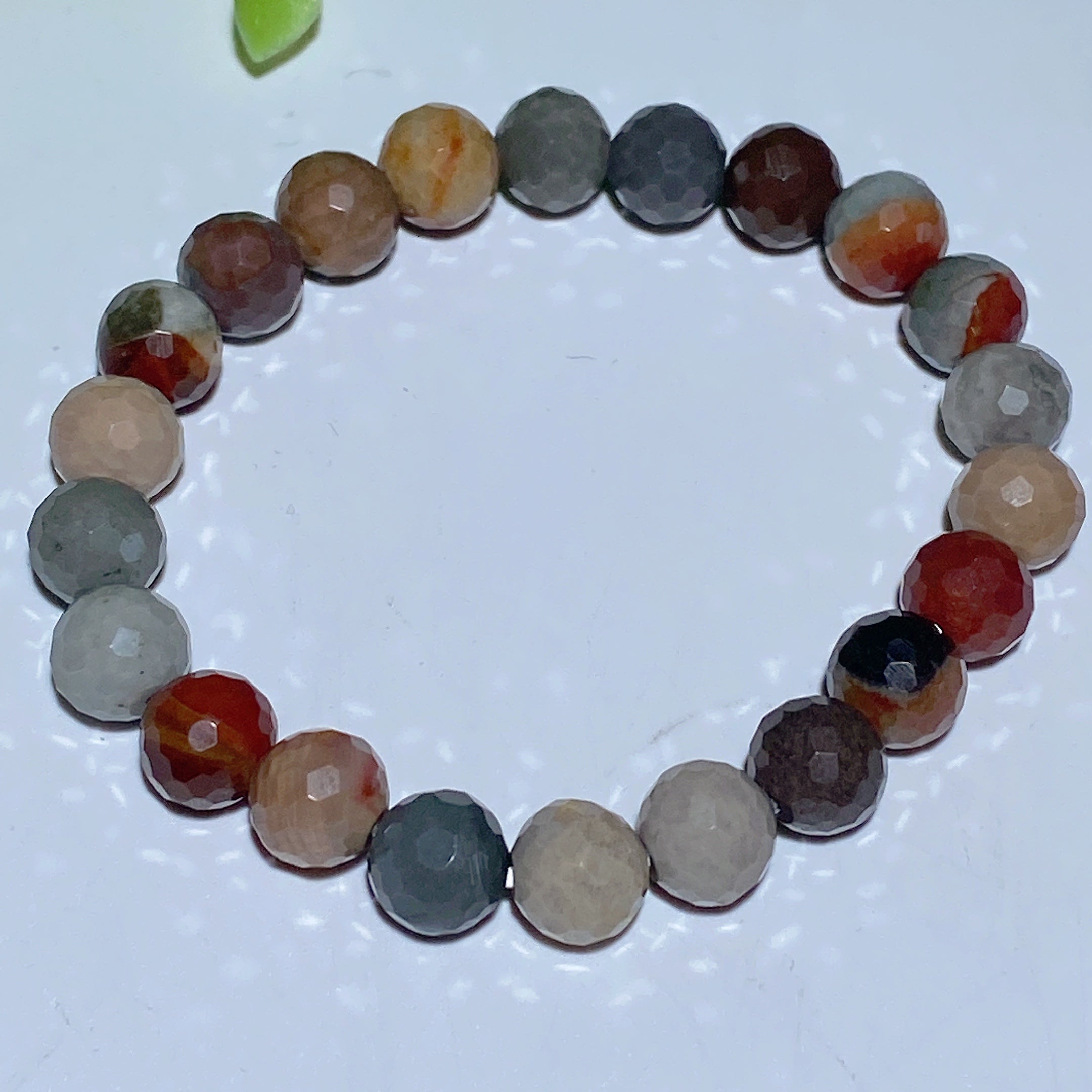 8mm Faceted Mixed Crystal Spiritual Bracelet for Healing