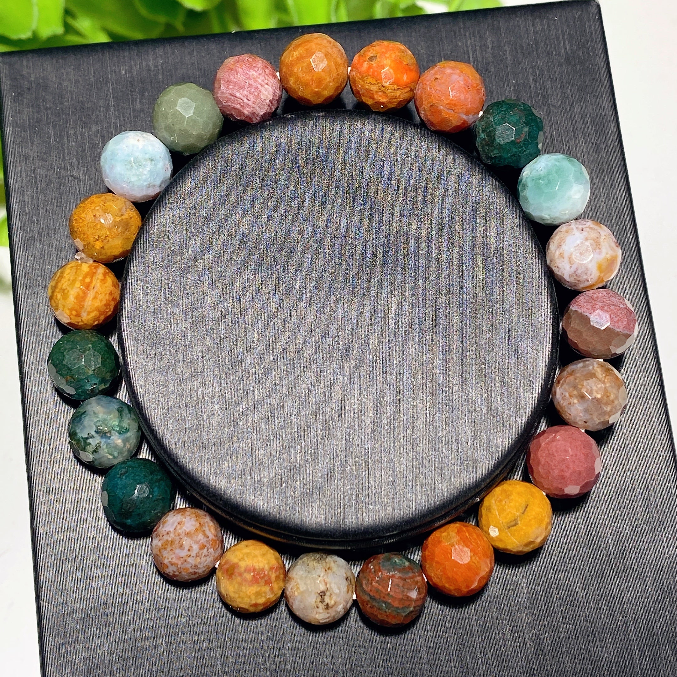 8mm Faceted Mixed Crystal Spiritual Bracelet for Healing