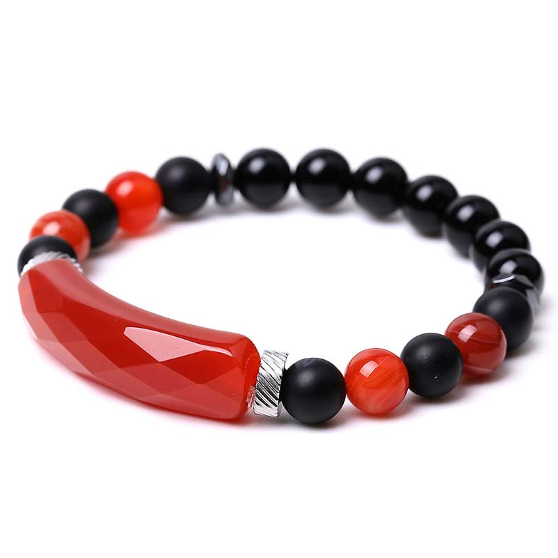 Bracelet de guérison en aventurine verte de 8 mm pour la chance et l'équilibre