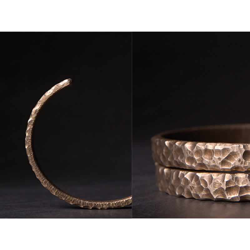 Bracelet d'équilibre spirituel en cuivre et pierre de lave de 8 mm