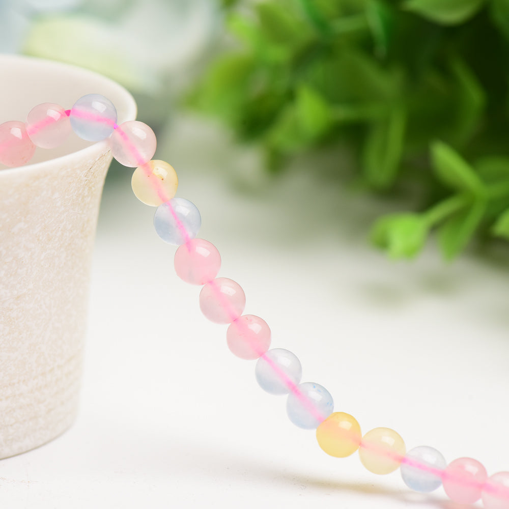 8mm Mixed Crystal Healing Beads String for Jewelry