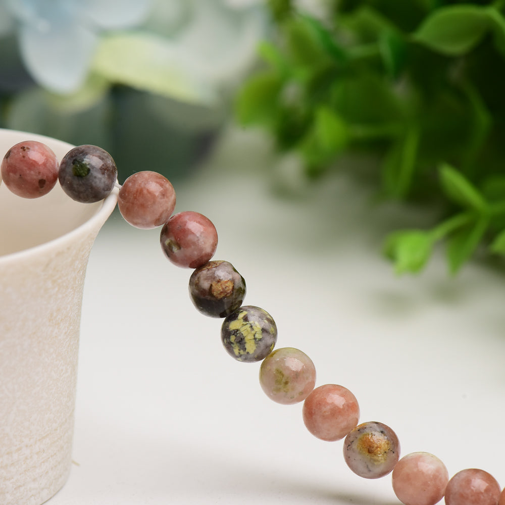8mm Mixed Crystal Healing Beads String for Jewelry