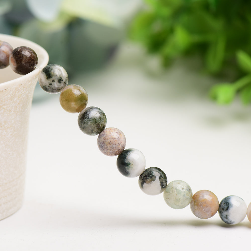 8mm Mixed Crystal Healing Beads String for Jewelry