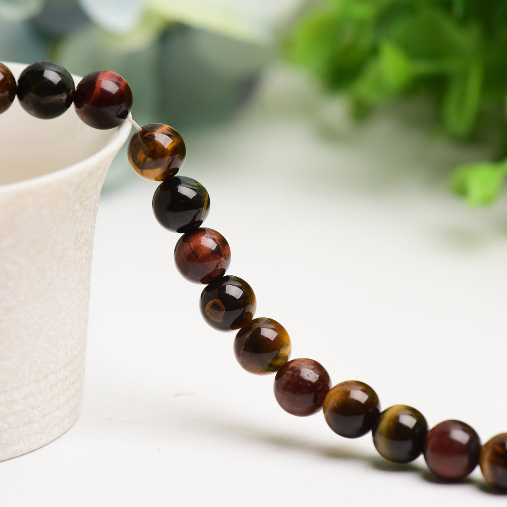 8mm Mixed Crystal Healing Beads String for Jewelry