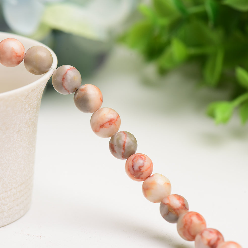 8mm Mixed Crystal Healing Beads String for Jewelry