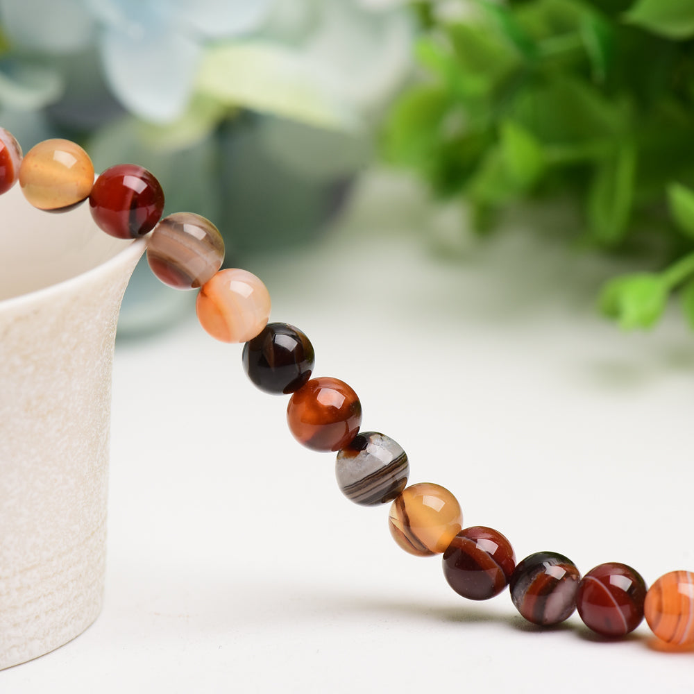 8mm Mixed Crystal Healing Beads String for Jewelry