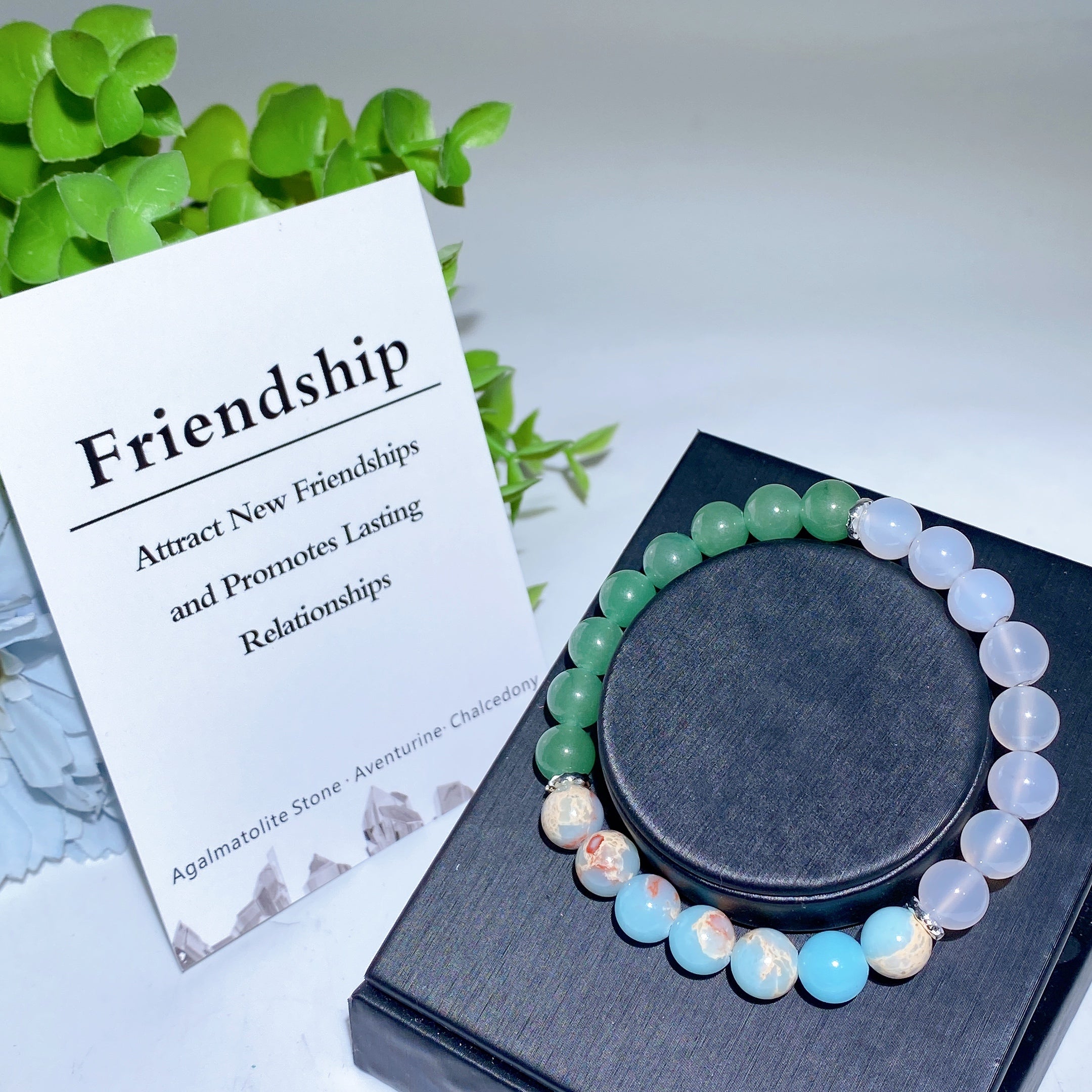 8mm Mixed Crystal Healing Energy Bracelet for Protection