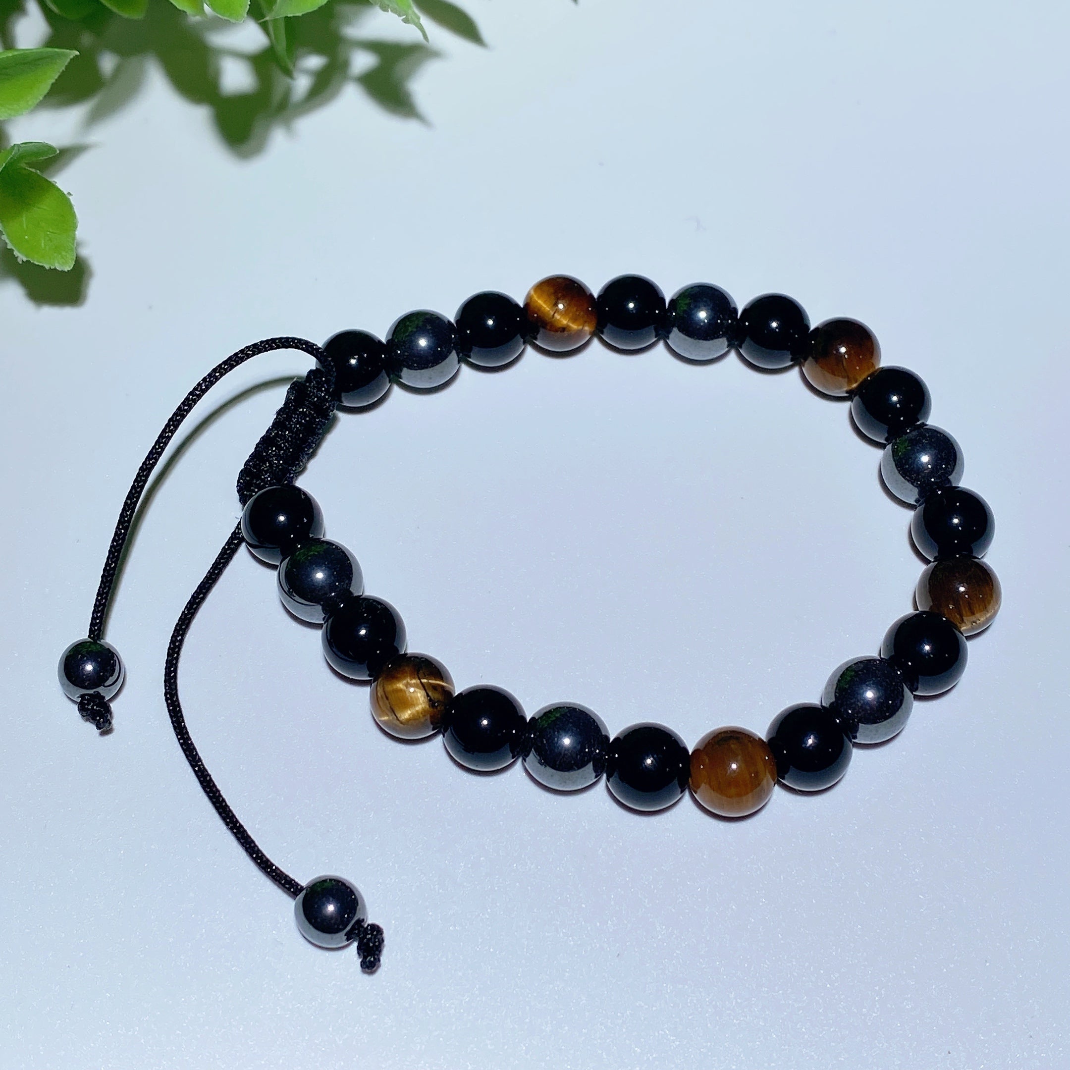 Bracelet spirituel en cristaux mixtes de 8 mm pour la guérison et la protection