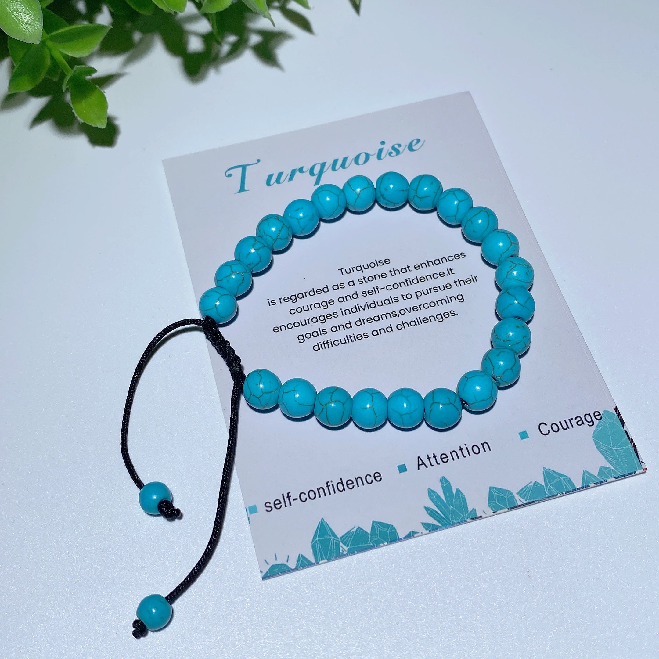 Bracelet spirituel en cristaux mixtes de 8 mm pour la guérison et la protection