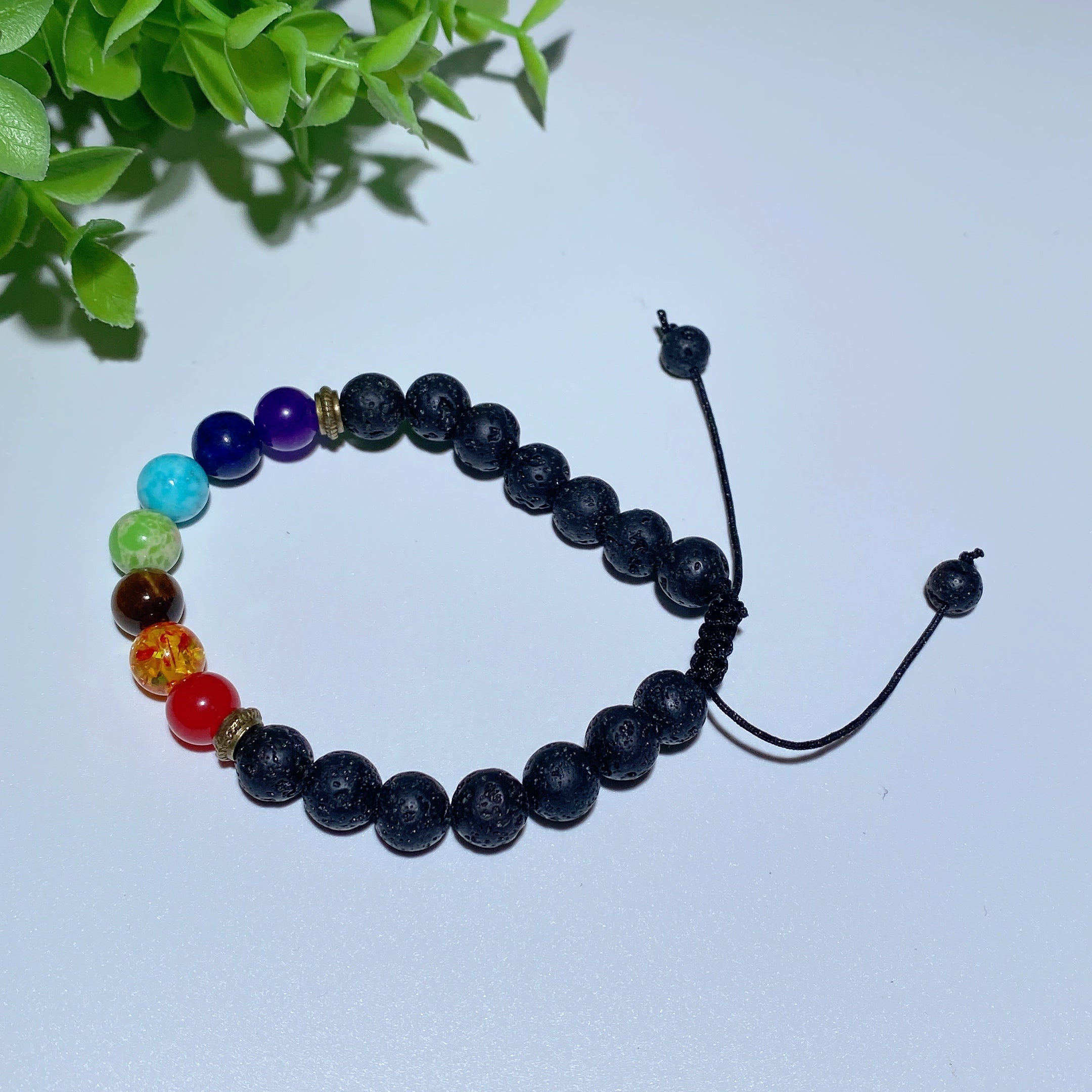 Bracelet spirituel en cristaux mixtes de 8 mm pour la guérison et la protection