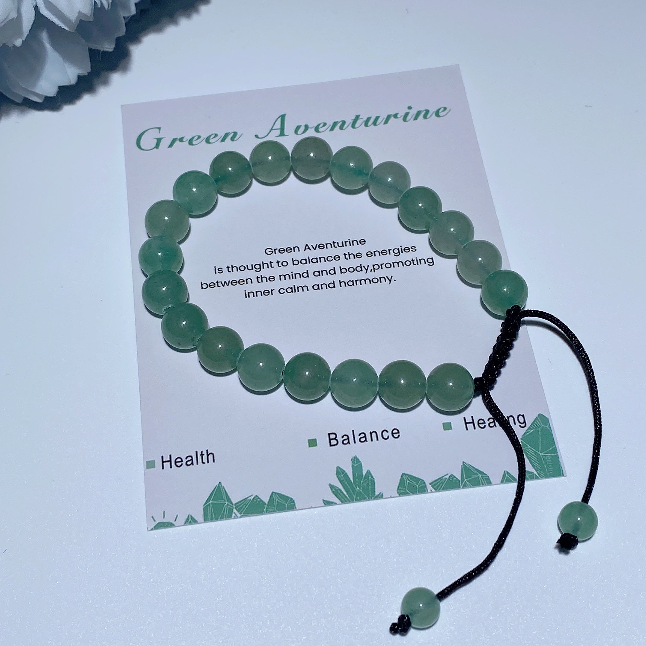 Bracelet spirituel en cristaux mixtes de 8 mm pour la guérison et la protection