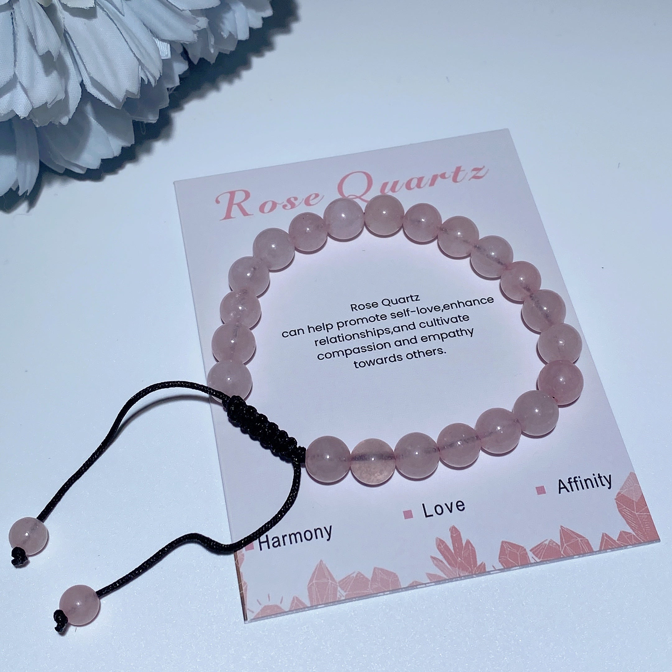 Bracelet spirituel en cristaux mixtes de 8 mm pour la guérison et la protection