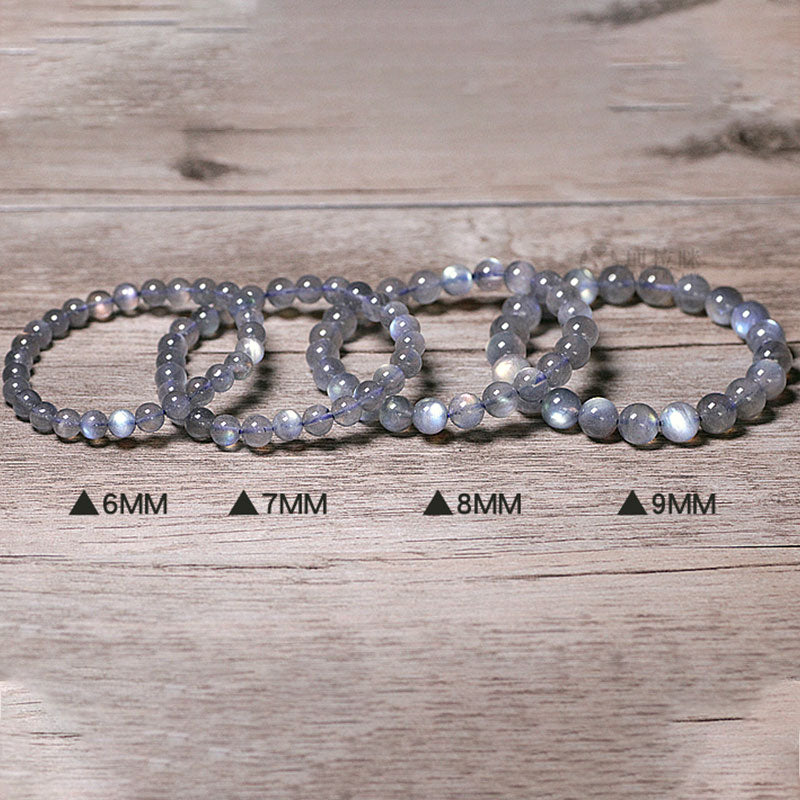 Bracelet en pierre de lune de 8 mm pour le calme et l'énergie positive