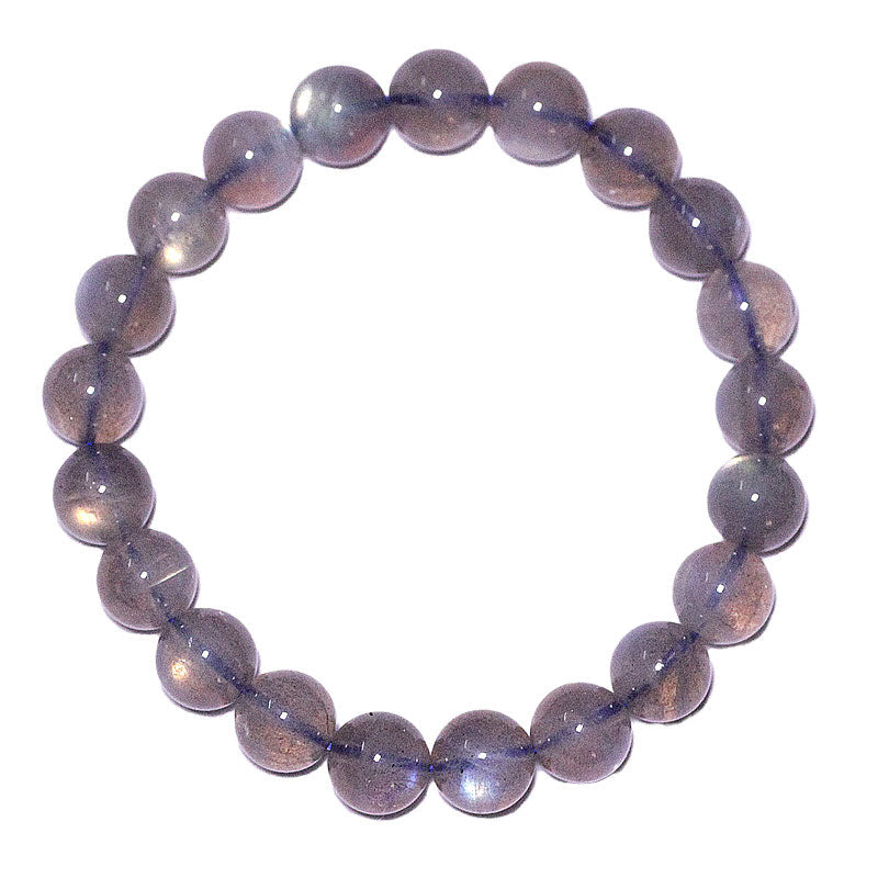 Bracelet en pierre de lune de 8 mm pour le calme et l'énergie positive
