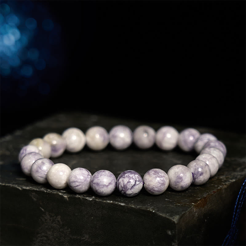 Bracelet d'harmonie spirituelle en sodalite de 8 mm pour l'équilibre