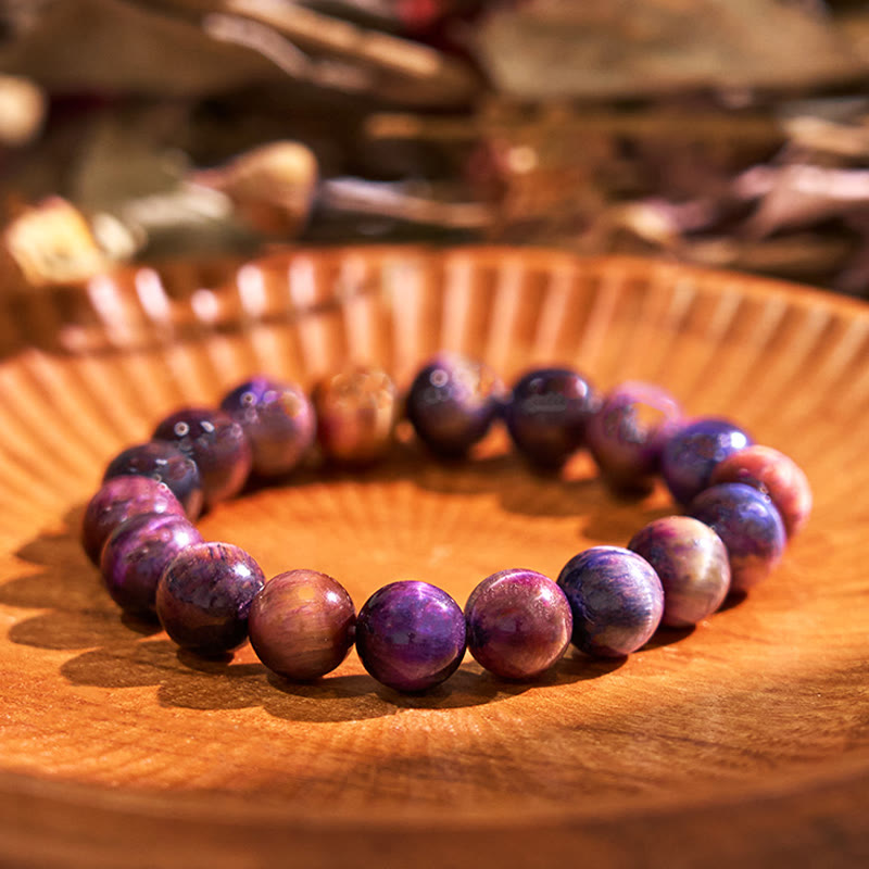 Bracelet de protection en œil de tigre de 8 mm