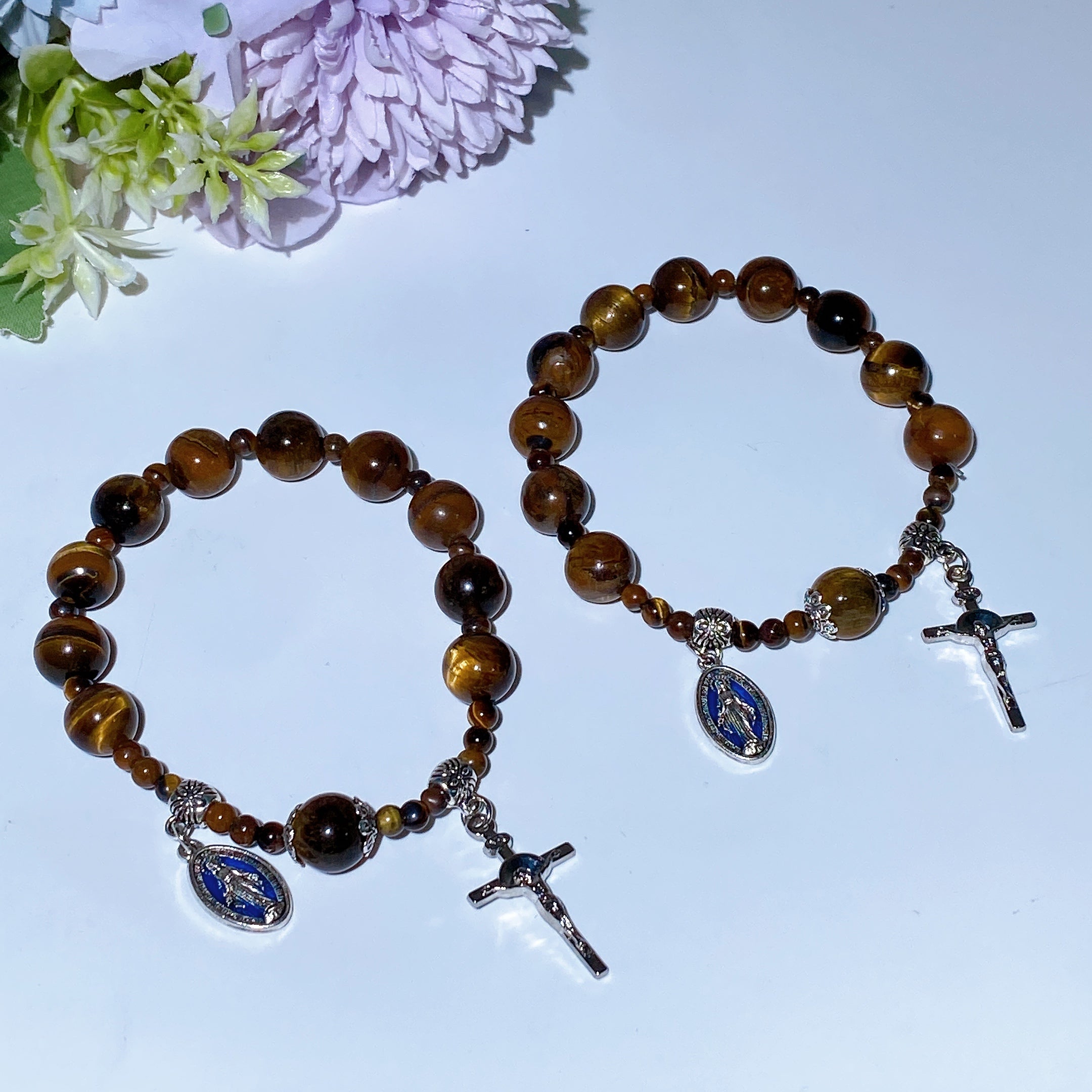 8mm Yellow Tiger Eye Protection Bracelet for Energy Balance