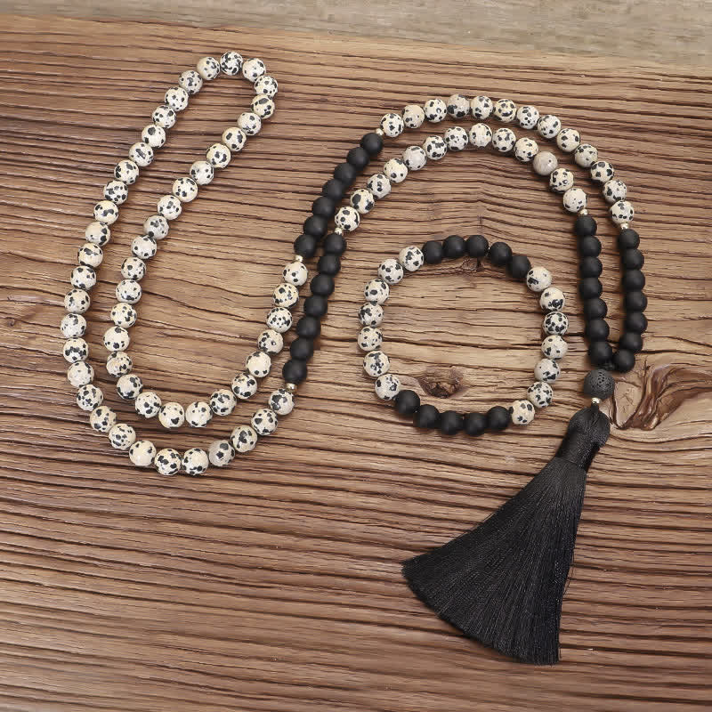 Bracelet de protection en pierre givrée jaspe zèbre 8 mm