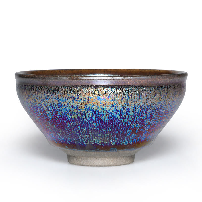 Tasse à thé en céramique Jianzhan bleue de 9,2 cm pour cérémonie