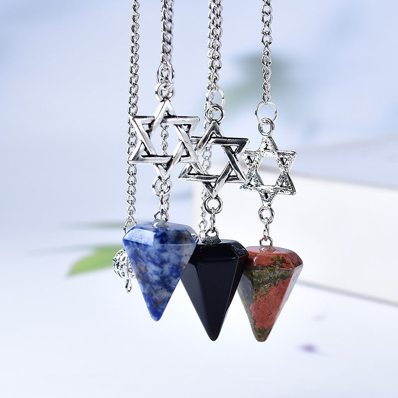 Pointe de flèche de pendule en cristal de 9 pouces pour la guérison