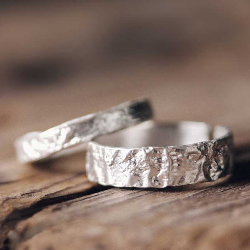 Bague de couple en argent sterling 925 | Protection spirituelle