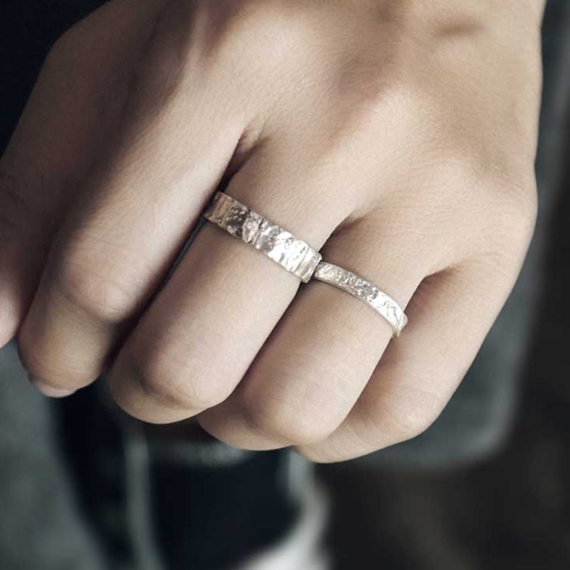 Bague de couple en argent sterling 925 | Protection spirituelle