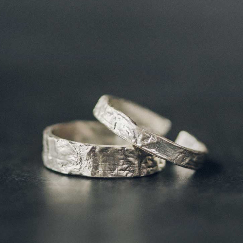 Bague de couple en argent sterling 925 | Protection spirituelle